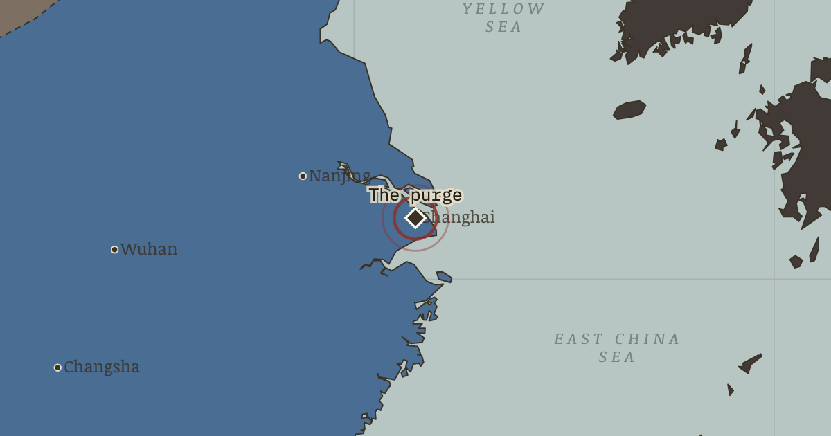 Map: The Shanghai purge