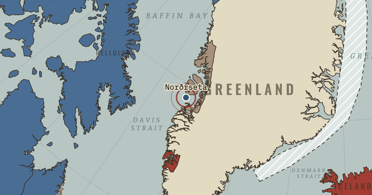 Map showing Norðrseta walrus hunting grounds (1000–1350), turning point in Climate and Innovation: The Norse and the Aztecs, c. 790–1521