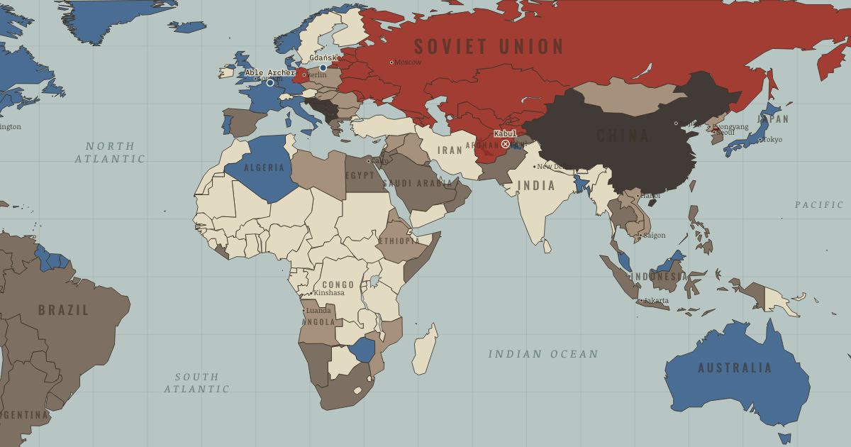 Map of Afghanistan and the Second Cold War (Nov 1983): Storm-333, The Lenin Shipyard, Able Archer 83