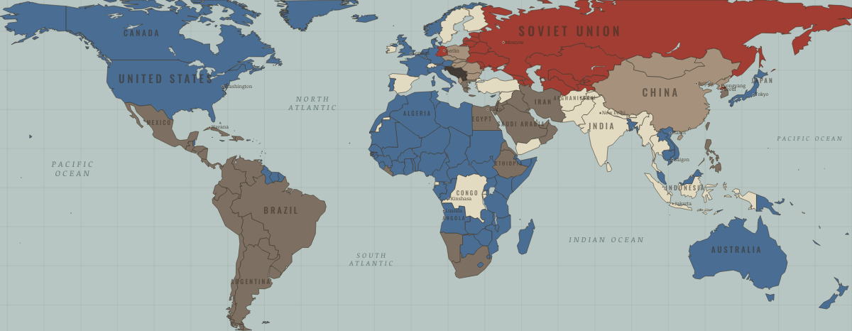 Map of the World in JUL 1953: Stalemate at the 38th parallel