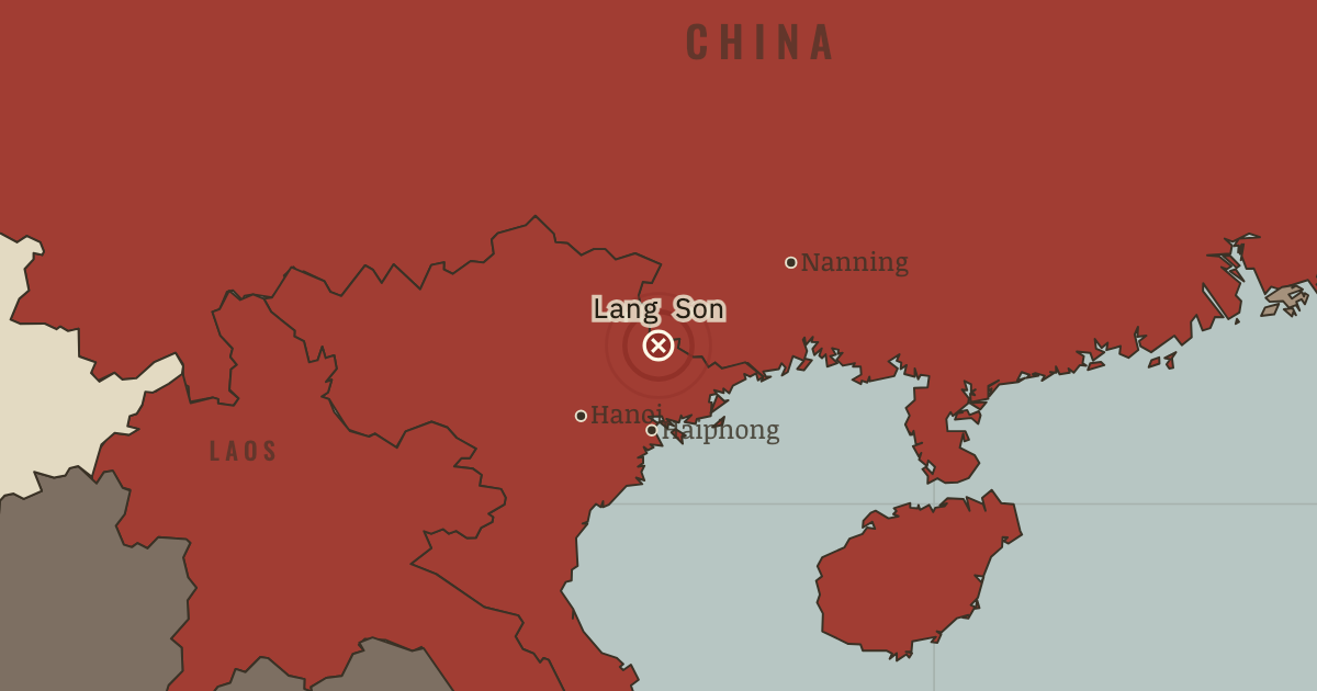 Map: Sino-Vietnamese War, 16 March 1979