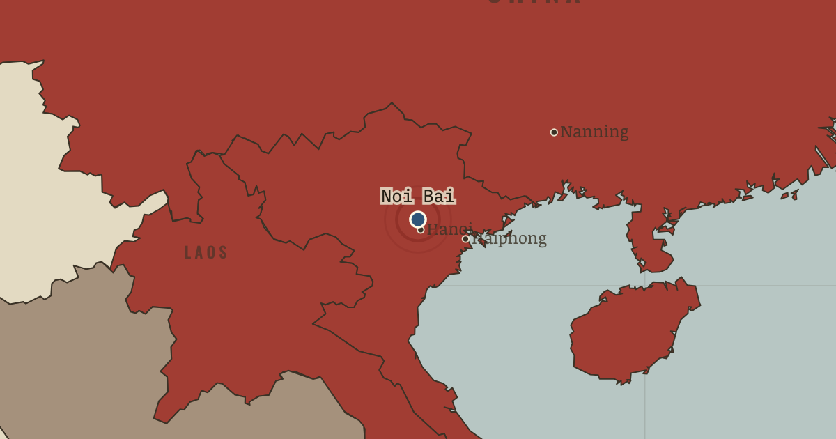 Map showing Repatriation of Vietnamese boat people (1989–96), turning point in Uprooted: Refugees in Europe 1945–1960 and Indochina 1975–1990