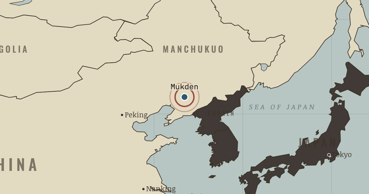 Map: The Mukden Incident