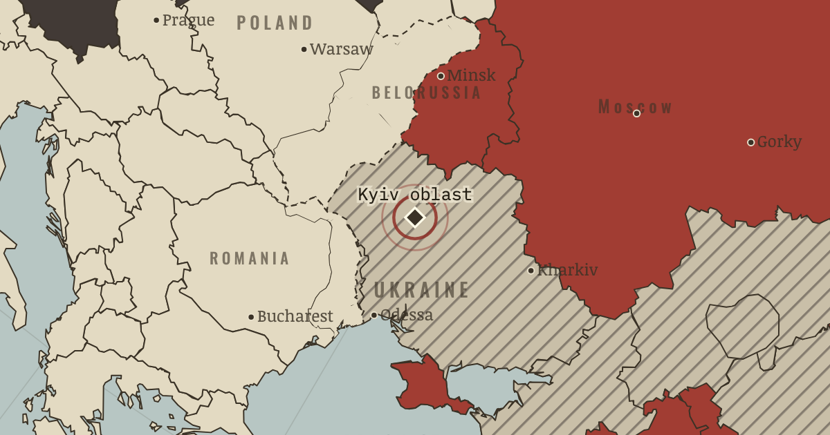 Map showing Holodomor in Kyiv oblast (1932–33), site of memory in The Soviet Union under Stalin, 1924–1953