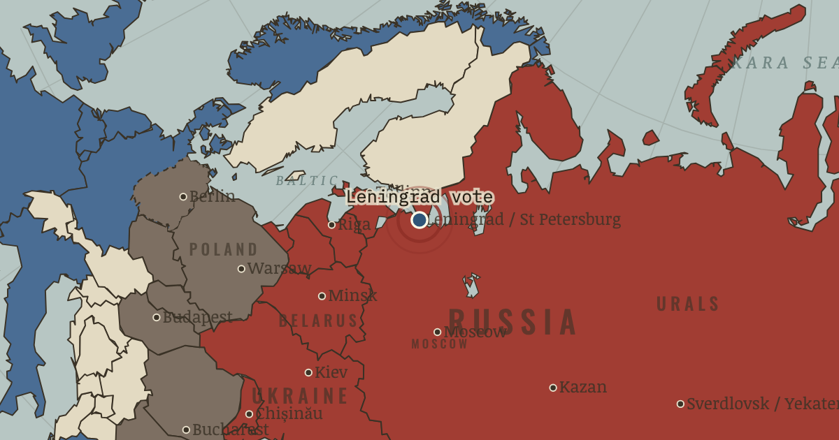 Map showing Congress of People’s Deputies election (1989), turning point in Remaking the State: Meiji Japan 1600–1912 and Post-Soviet Russia 1964–2000
