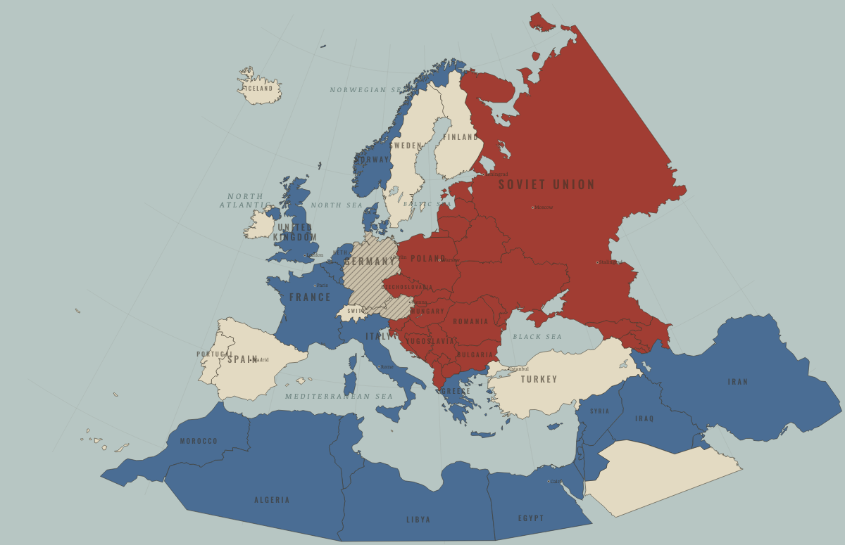 Map of Europe in WW2 in MAY 1945: Victory in Europe